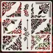 stencil plantilla reutilizable 15x15cms modelo abejas corazon love 0