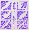 stencil plantilla reutilizable 15x15cms modelo abejas corazon love 1