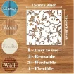 stencil plantilla reutilizable 15x15cms modelo patron damasco 2