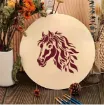 stencil plantilla reutilizable 15x15cms modelo cabeza caballo 3