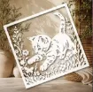 stencil plantilla reutilizable 20x20cms modelo gatos floral 4 modelos diferentes precio unitario 3