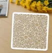 stencil plantilla reutilizable 20x20cms modelo flores margaritas 5