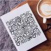 stencil plantilla reutilizable 20x20cms modelo vintage 4 modelos diferentes por unidad 4