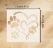 stencil plantilla reutilizable 15x15cms modelo perro 9 motivos diferentes precio unitario 2
