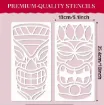 stencil plantilla reutilizable 25x13cms modelo totems tiki x16 motivos diferentes precio unitario 1