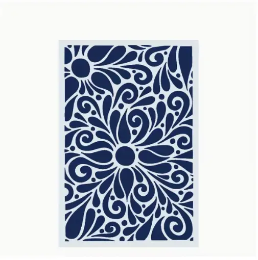stencil plantilla reutilizable 20x13cms modelo textura floral 0