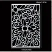 stencil plantilla reutilizable 20x13cms modelo textura floral 1