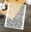 stencil plantilla reutilizable 20x15cms modelo textura botanica hojitas 1