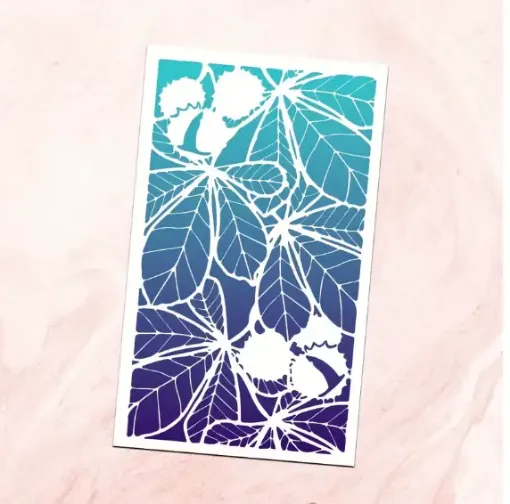 stencil plantilla reutilizable 20x12cms modelo botanica arbol 0