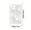 stencil plantilla reutilizable 20x12cms modelo botanica arbol 1