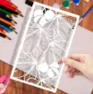 stencil plantilla reutilizable 20x12cms modelo botanica arbol 2