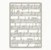 stencil plantilla reutilizable 16 5x11 5cms modelo partitura notas musicales 1