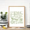 stencil plantilla reutilizable 15x15cms modelo sellos postal vintage 2