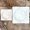 stencil plantilla reutilizable 15x15cms modelo textura estrellas vortices 2