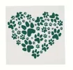 stencil plantilla reutilizable 13x13cms modelo corazon huellas perro 0
