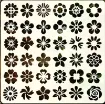 stencil plantilla reutilizable 15x15cms modelo florcitas mini x36 0