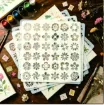 stencil plantilla reutilizable 15x15cms modelo florcitas mini x36 2