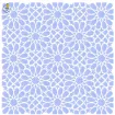 stencil plantilla reutilizable 15x15cms modelo floral margaritas 1