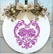 stencil plantilla reutilizable 15x15cms modelo corazon rosas vintage 4
