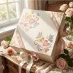 stencil plantilla reutilizable 15x15cms modelo mariposas corazones 3