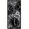 stencil plantilla reutilizable 25x12cms modelo relojes vintage 3