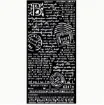 stencil plantilla reutilizable 25x12cms modelo carta sellos vintage 1