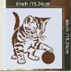 stencil plantilla reutilizable 15x15cms modelo mascotas 9 motivos diferentes precio unitario 3
