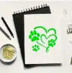 stencil plantilla reutilizable 15x15cms modelo perro 9 motivos diferentes precio unitario 3