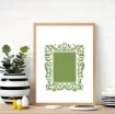 stencil plantilla reutilizable 15x15cms modelo marco rectangular vintage medida interna 6x8cms 4