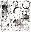 stencil plantilla reutilizable 15x15cms modelo abstracto 1