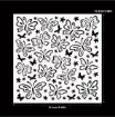 stencil plantilla reutilizable 15x15cms modelo maripositas 0