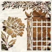 stencil plantilla reutilizable 15x15cms modelo jardin enredadera 0