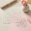 stencil plantilla reutilizable 15x15cms modelo calados ondas 4 motivos diferentes precio unitario 3