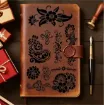 stencil plantilla reutilizable 15x15cms modelo estampados floral x9 motivos diferentes precio unitario 3