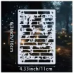 stencil plantilla reutilizable 16x11cms modelo texturas varias set 12 modelos diferentes 3
