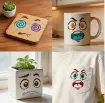 stencil plantilla reutilizable 7 5x7 5cms modelo caritas emoticones set 16 modelos diferentes 4