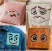 stencil plantilla reutilizable 7 5x7 5cms modelo caritas emoticones set 16 modelos diferentes 5