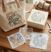 stencil plantilla reutilizable 10x10cms modelo mariposas floral set 4 modelos diferentes 6