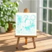 stencil plantilla reutilizable 15x15cms modelo abstracto 3