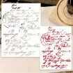 stencil plantilla reutilizable 15x11cms modelo escritura carta vintage 1