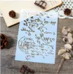 stencil plantilla reutilizable 15x11cms modelo escritura carta vintage 2