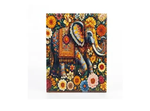 pintura diamantes 5d bastidor 30x40cms motivo elefante floral 0