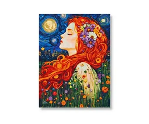 pintura diamantes 5d bastidor 30x40cms motivo mujer otonal 0