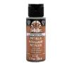 pintura acrilica metalizada metallic acrylic color f a folk art 2oz 59ml color 2570 chocolate brown 2