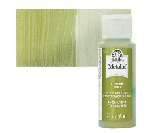 pintura acrilica metalizada metallic acrylic color f a folk art 2oz 59ml color 671 peridot 0