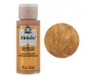 pintura acrilica metalizada metallic acrylic folk art x2oz 59ml color 36269 bronze medal bronce medalla 0