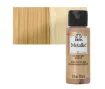 pintura acrilica metalizada metallic acrylic folk art x2oz 59ml color 577 sahara gold dorado 0