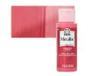 pintura acrilica metalizada metallic acrylic folk art x2oz 59ml color 493 bright red rojo brillante 0