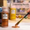 pintura acrilica metalizada metallic acrylic folk art x2oz 59ml color 36271 green silk seda verde 4