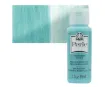 pintura acrilica perlada brillante perle acrylic folk art x2oz 59ml color 4586 iced aqua agua helada 0